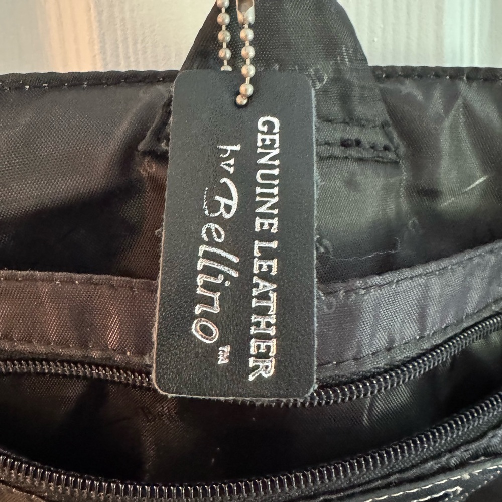 Bellino leather and canvas travel bag - Picture 5 of 11